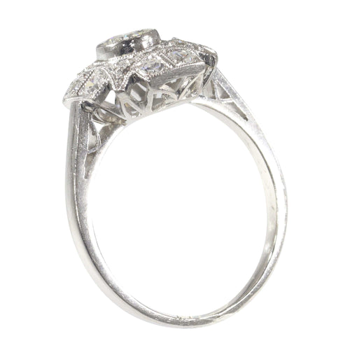 Bague 51 Bague Diamants Art déco 58 Facettes 23137-0327