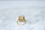Bague Bague Belle Epoque Péridot entourage diamants 58 Facettes