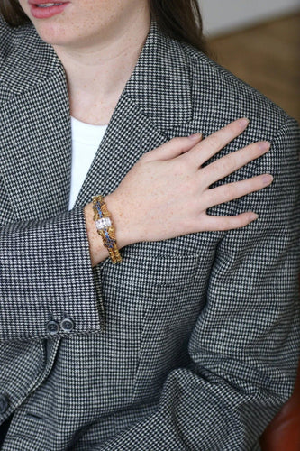 Montre Montre bracelet Verger Frères saphirs diamants 58 Facettes