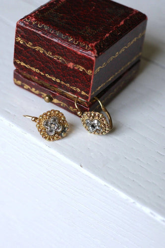 Boucles d'oreilles Boucles d'oreilles Charles X diamants 58 Facettes