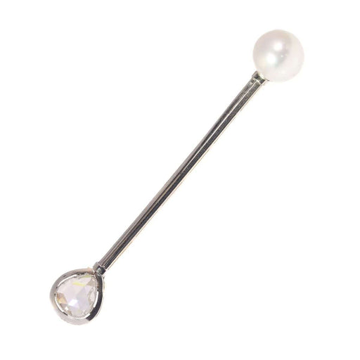Broche Broche avec une perle naturelle, diamant 58 Facettes 21061-0280
