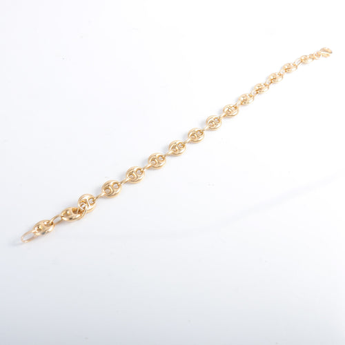 Bracelet BRACELET OR JAUNE MALLE GRAIN DE CAFE 58 Facettes LP 931