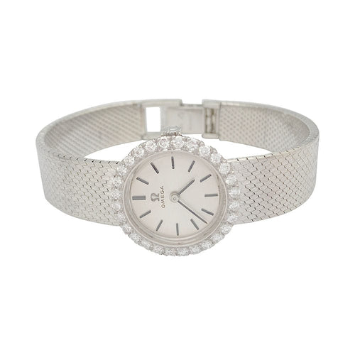Montre Montre Omega or blanc et diamants. 58 Facettes 31318