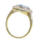 Bague 54 Bague de fiançailles Belle Epoque diamant et aigue-marine 58 Facettes 23139-0010