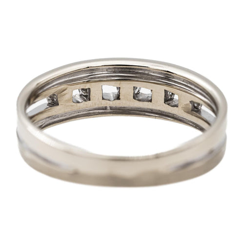 Bague 54 Bague Bandeau Or blanc Diamant 58 Facettes 2699473CN