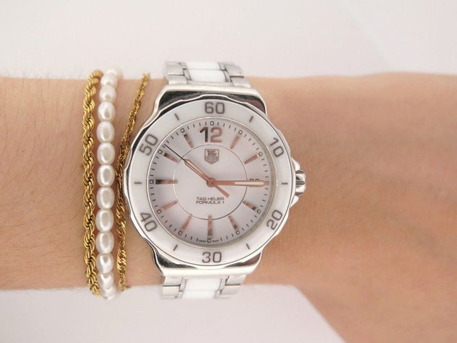 Montre montre TAG HEUER formula 1 wah1211 quartz 37 mm acier ceramique 58 Facettes 252904