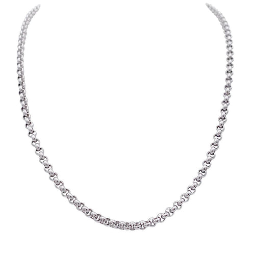 Collier Chaine Chopard en or blanc. 58 Facettes 32887