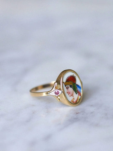 Bague Bague Art Déco Egyptomania 58 Facettes