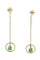 Boucles d'oreilles BOUCLES D'OREILLES PENDANTES ÉMERAUDES 58 Facettes 054431