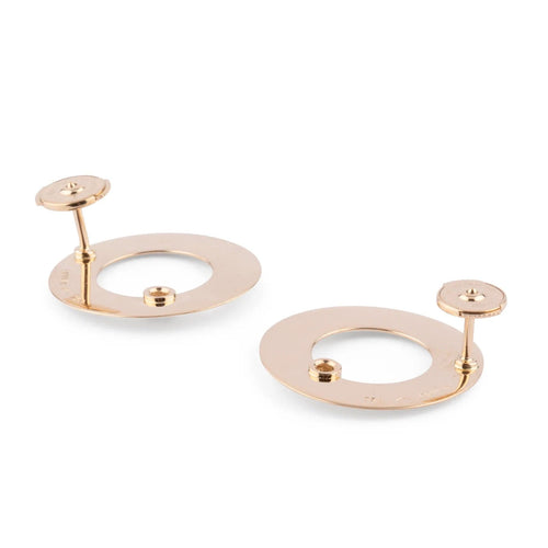 Boucles d'oreilles Dinh Van, boucles d'oreilles en or jaune 58 Facettes 1