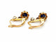 Boucles d'oreilles Boucles d'oreilles Dormeuses Or jaune Saphir 58 Facettes 1265916CD