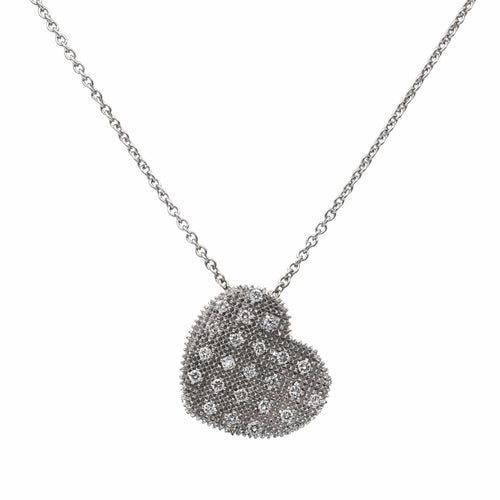 Collier Collier Coeur Or blanc Diamant 58 Facettes 2663648CN