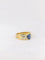 Bague 53 Bague Or jaune Diamants Saphir ovale 58 Facettes J168