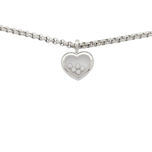 Collier Collier Chopard, "Happy Diamonds", or blanc. 58 Facettes 31384