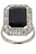 Bague 56 BAGUE ART DÉCO SAPHIR ET DIAMANTS 58 Facettes 054151