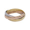 Bague 48 Bague Cartier, "Trinity", 3 ors, diamants. 58 Facettes 32462
