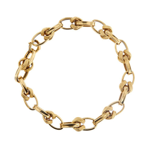 Bracelet Bracelet à maillons ovales 58 Facettes 35010