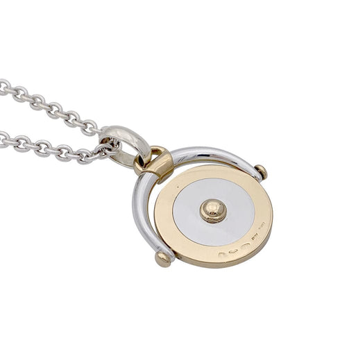 Collier Collier Bulgari, "Zodiaque Balance", or blanc, or jaune et acier. 58 Facettes 32818/33046