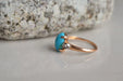 Bague Bague cabochon Turquoise & Diamants 58 Facettes Ref1588