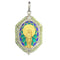 Pendentif Médaille Diamants et émail plique-a-jour 58 Facettes 23191-0426