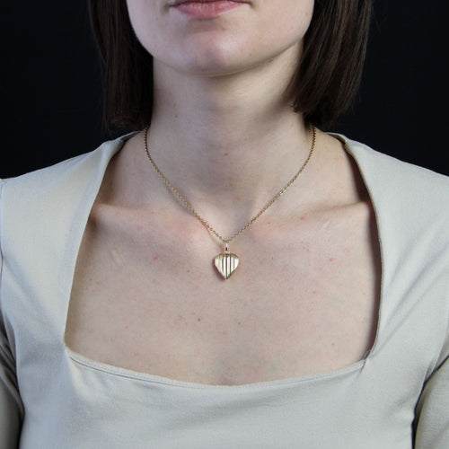 Pendentif Médaillon coeur or rose 58 Facettes CVP94