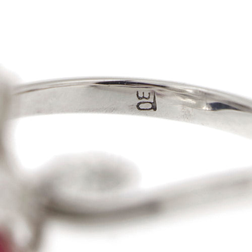 Bague 59 Bague rubis cabochon et diamants 58 Facettes 33076