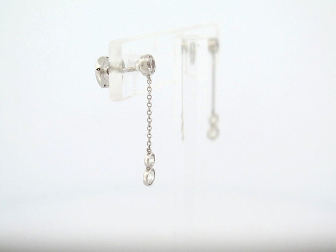 Boucles d'oreilles boucles d'oreilles TIFFANY & CO by the yard platine 950 58 Facettes 254943