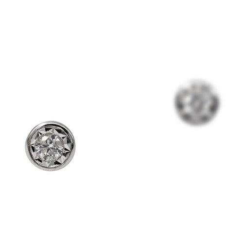 Boucles d'oreilles Boucles d'oreilles Puces Or blanc Diamant 58 Facettes 2506322CN