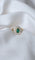 Bague Bague marguerite vintage émeraude et diamants 58 Facettes