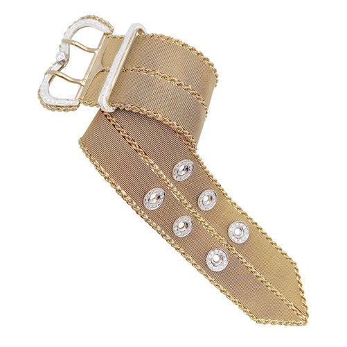 Bracelet Bracelet vintage "Ceinture", or rose et diamants. 58 Facettes 32557