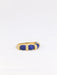 Bague Bague vintage or jaune lapis lazuli 58 Facettes 815