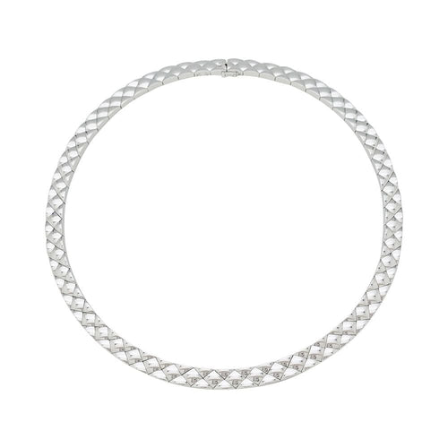 Collier Collier Chanel, "Matelassé", or blanc. 58 Facettes 31477