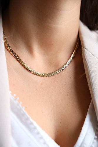 Collier Collier Maille haricot Or jaune Diamant 58 Facettes 2060459CN