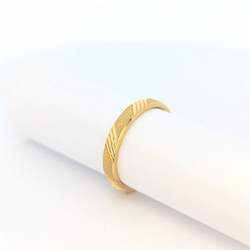 Bague Alliance or jaune 58 Facettes 27292