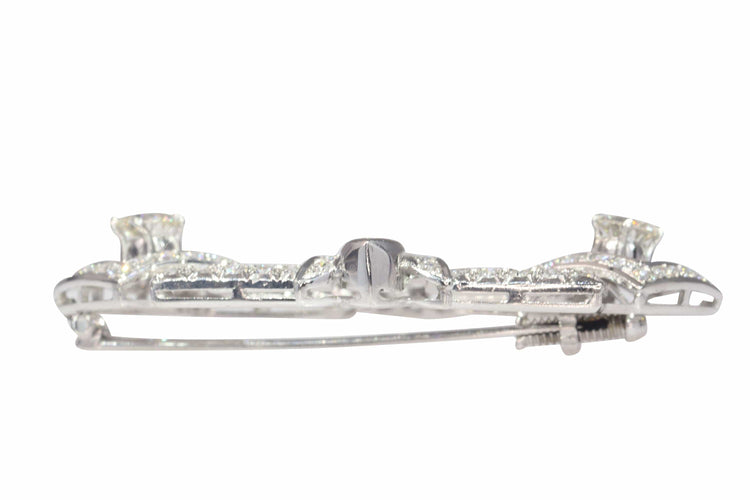 Broche Broche platine, diamant 58 Facettes 22329-0041