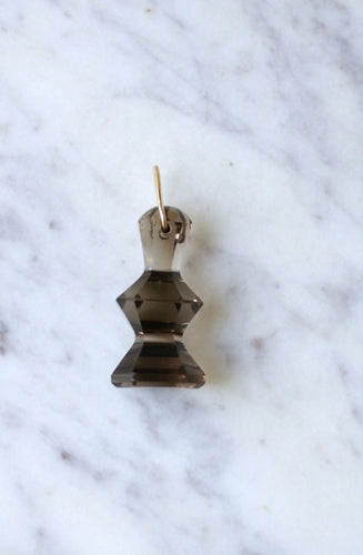 Pendentif Pendentif cachet quartz fumé 58 Facettes