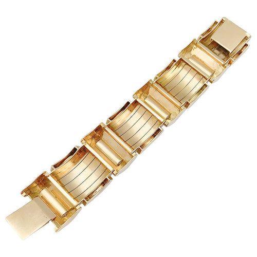 Bracelet Bracelet Tank or rose. 58 Facettes 31423