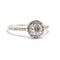 Bague Solitaire or blanc 18 carats diamants 58 Facettes