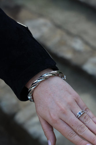 Bracelet Bracelet Jonc Or blanc 58 Facettes 1913076CN