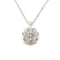 Collier Collier fleur diamants or blanc 58 Facettes
