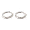 Boucles d'oreilles Boucles d'oreilles créoles diamants or blanc 58 Facettes