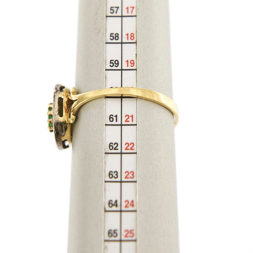 Bague 61 Bague émeraude et diamants 58 Facettes 29688