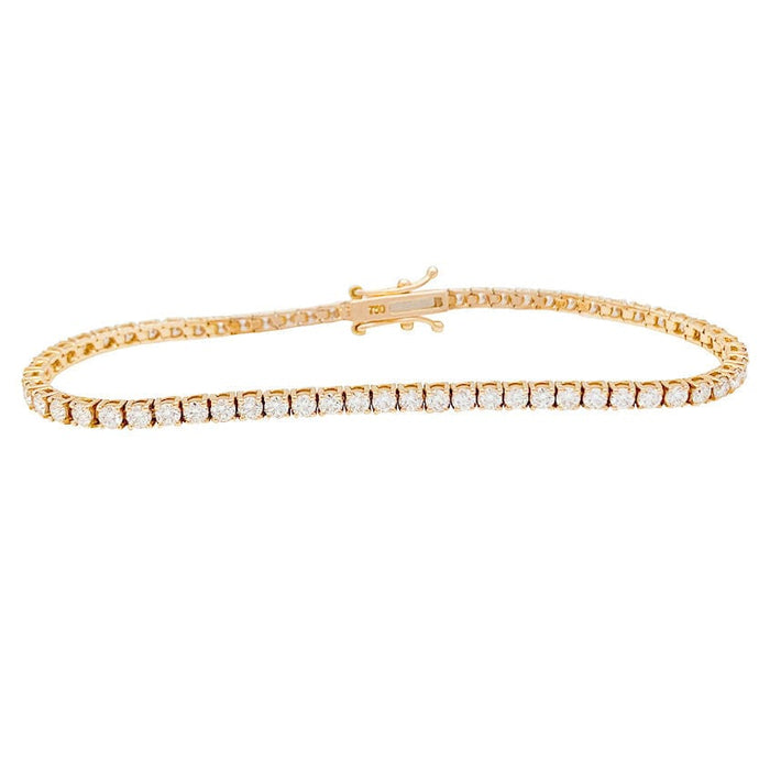 Bracelet Bracelet ligne en or rose, diamants. 58 Facettes 30801