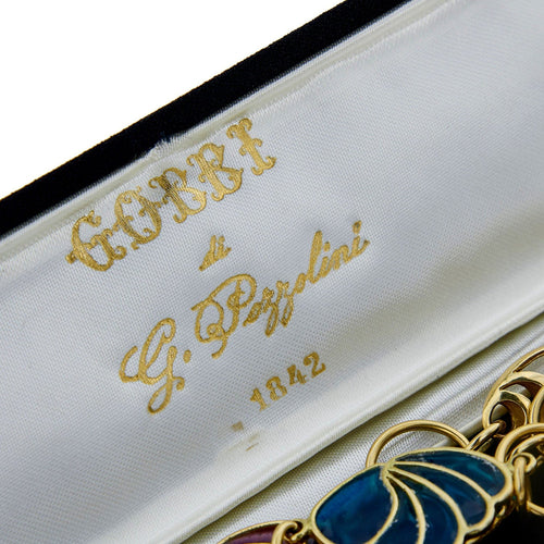 Collier Sautoir motifs émaillés 58 Facettes 26094