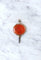Pendentif Clef de montre ancienne or rose et cornaline 58 Facettes