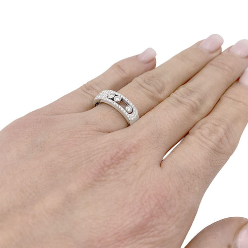Bague 54 Bague Messika, "Move", or blanc et diamants. 58 Facettes 33359