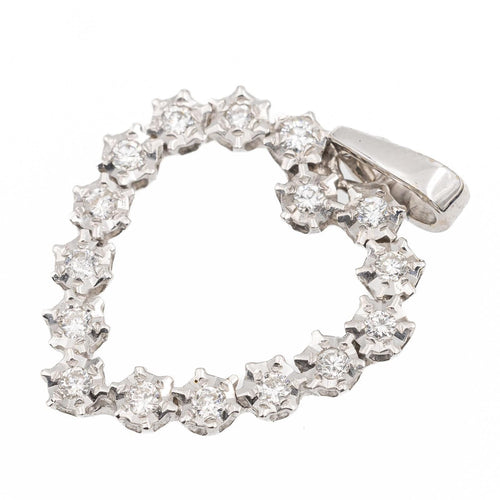 Pendentif Pendentif Or Blanc Diamant 58 Facettes 2315026CN