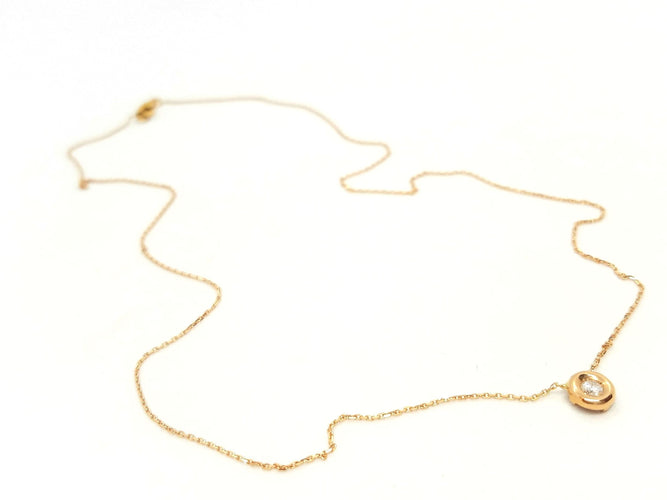 Collier Collier Or rose Diamant 58 Facettes 579110RV