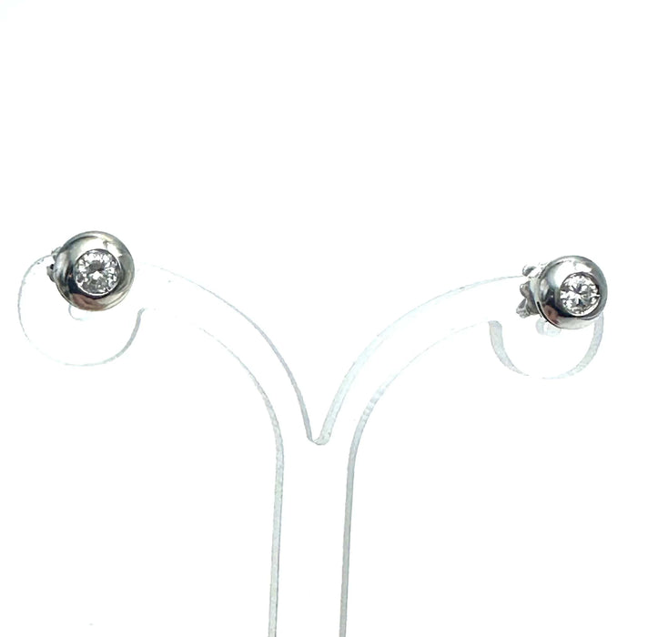 Boucles d'oreilles Boucles d'oreilles modernes en or blanc et diamants 58 Facettes