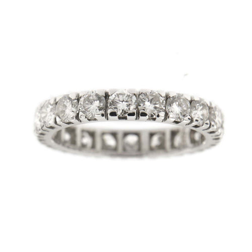 Bague 54 Alliance tour complet diamants 2,40 ct 58 Facettes 33088